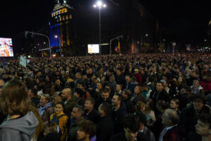 Beograd: Studenti Pravnog fakulteta obeležavaju godišnjicu početka blokade u protestnoj šetnji